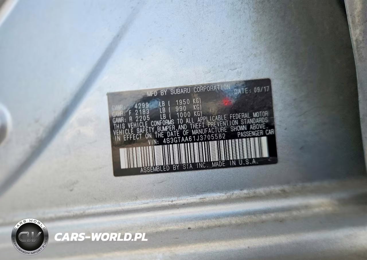 2018 Subaru Impreza VIN:4S3GTAA61J3705582 - 13
