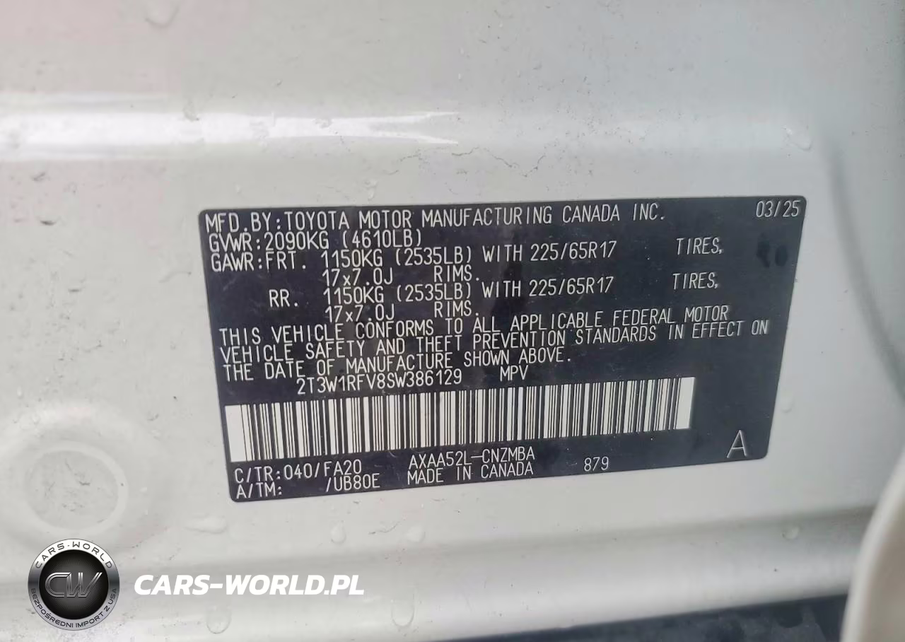 2025 Toyota Rav4 Xle VIN:2T3W1RFV8SW386129 - 13