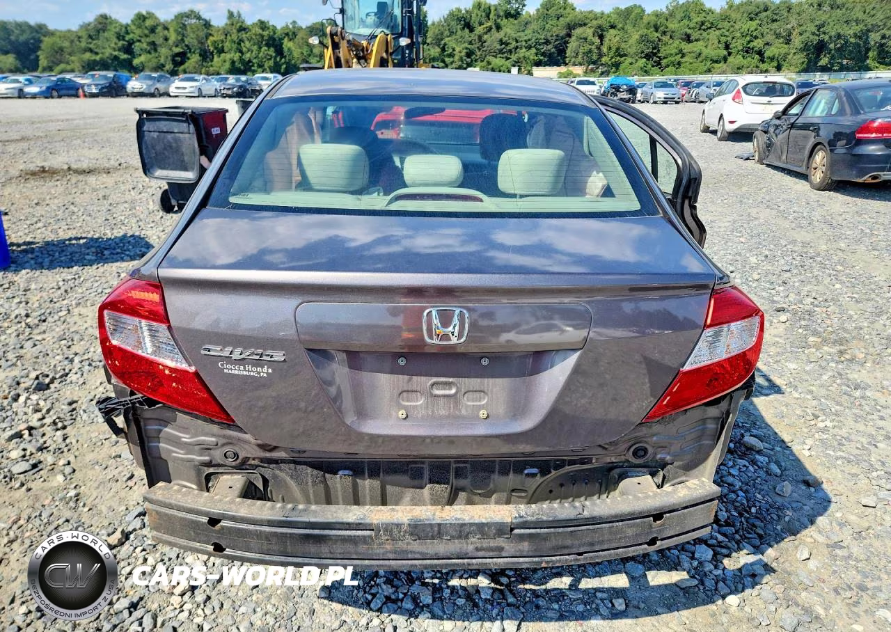 2012 Honda Civic Lx VIN:19XFB2F52CE386578 - 6