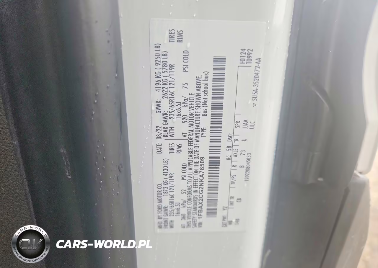 2022 Ford Transit T-350 VIN:1FBAX2CG2NKA78509 - 13