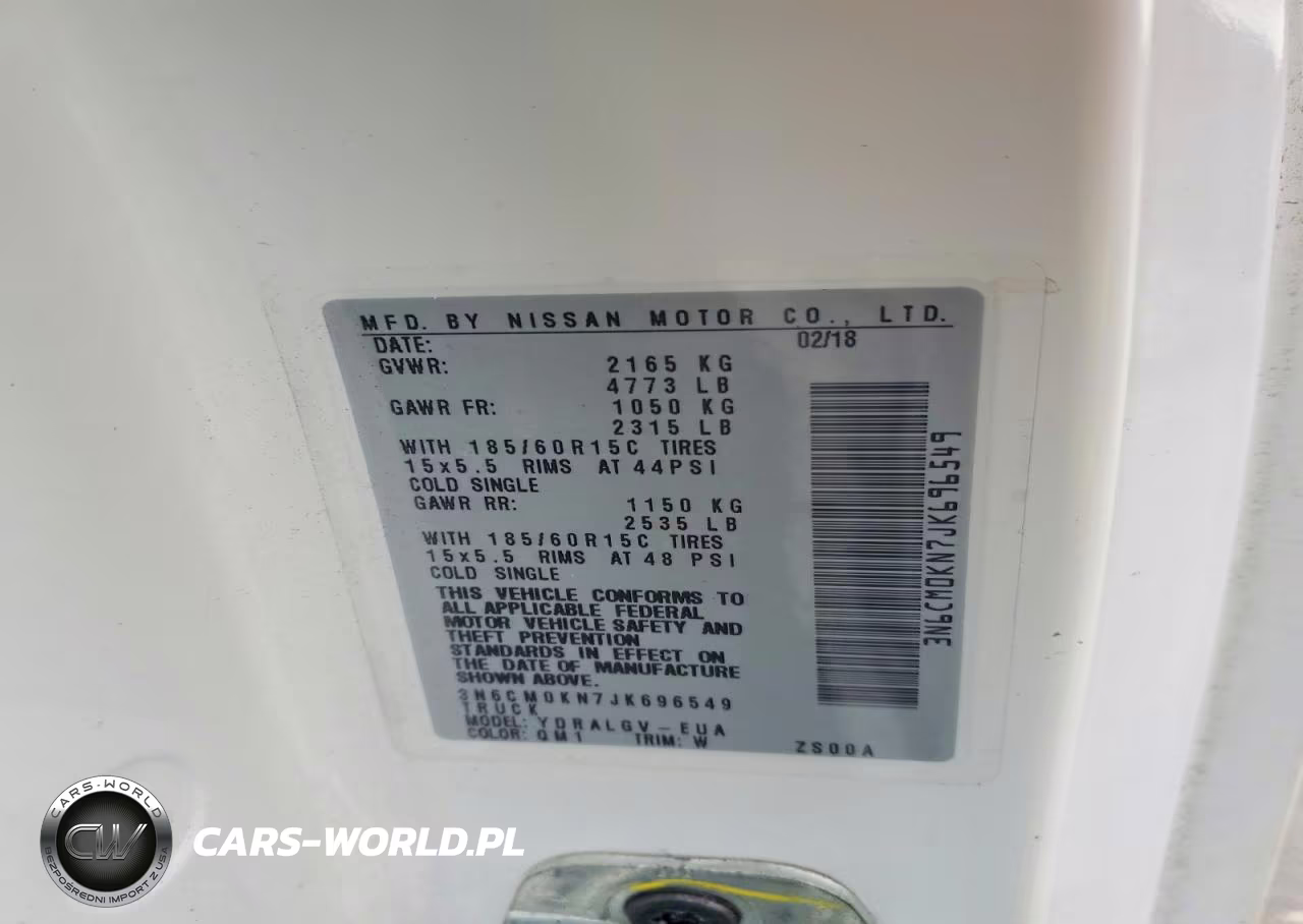 2018 Nissan Nv200 2.5S VIN:3N6CM0KN7JK696549 - 13