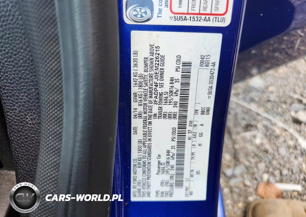 2014 Ford Fiesta Titanium VIN:3FADP4FJ0EM226215 - 12