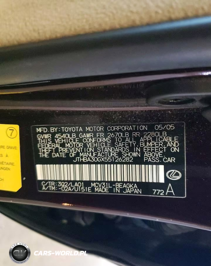 2005 Lexus Es 330 VIN:JTHBA30GX55126282 - 12