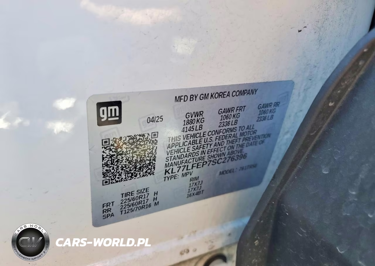 2025 Chevrolet Trax Ls VIN:KL77LFEP7SC276396 - 12