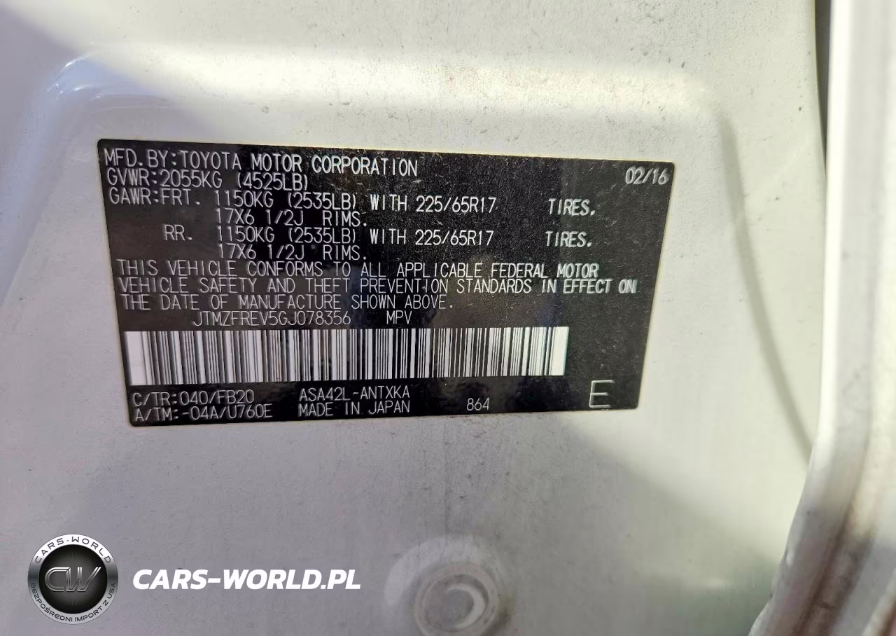 2016 Toyota Rav4 Le VIN:JTMZFREV5GJ078356 - 14