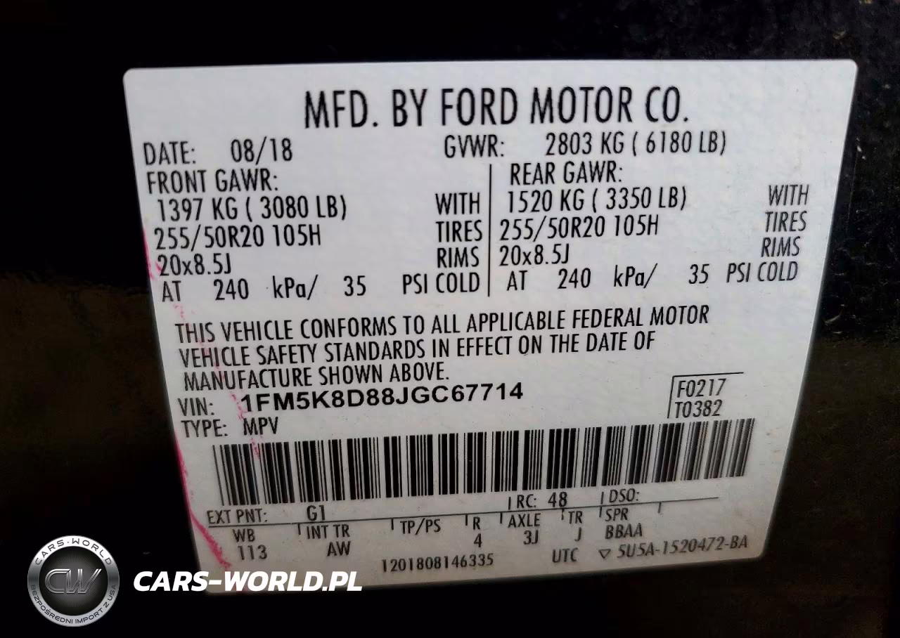 2018 Ford Explorer Xlt VIN:1FM5K8D88JGC67714 - 14