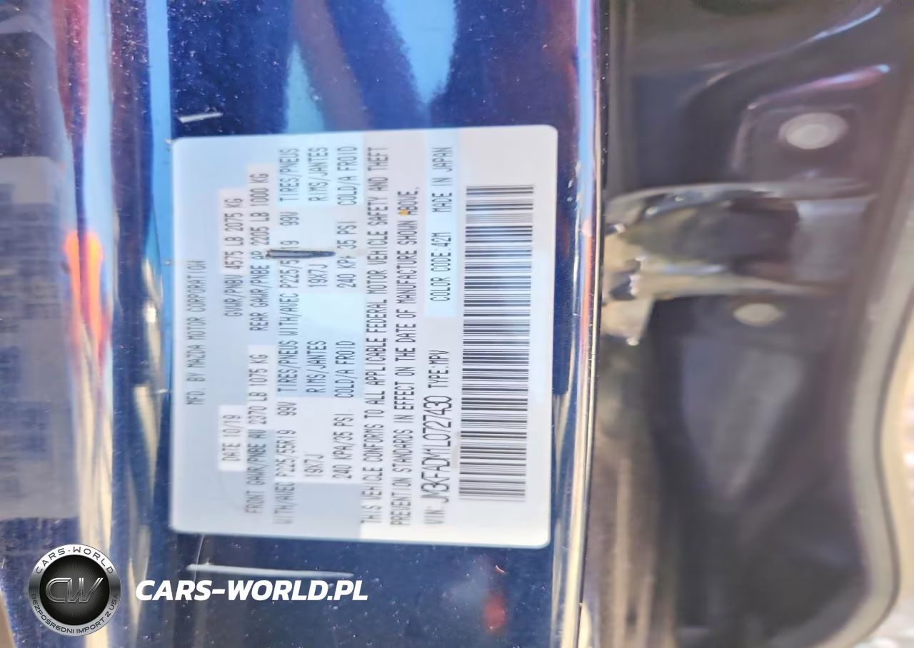 2020 Mazda Cx-5 Grand Touring VIN:JM3KFADM1L0727430 - 12