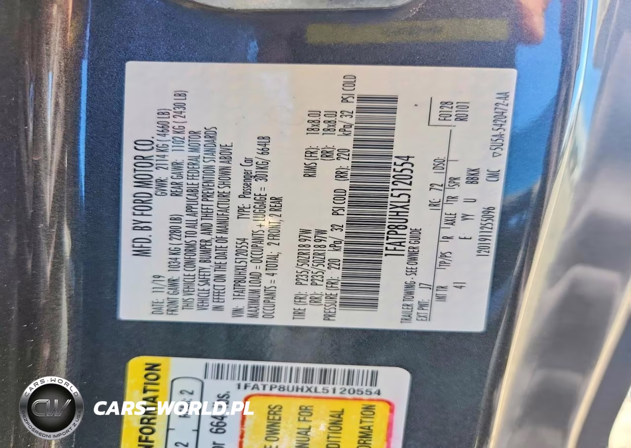 2020 Ford Mustang VIN:1FATP8UHXL5120554 - 12