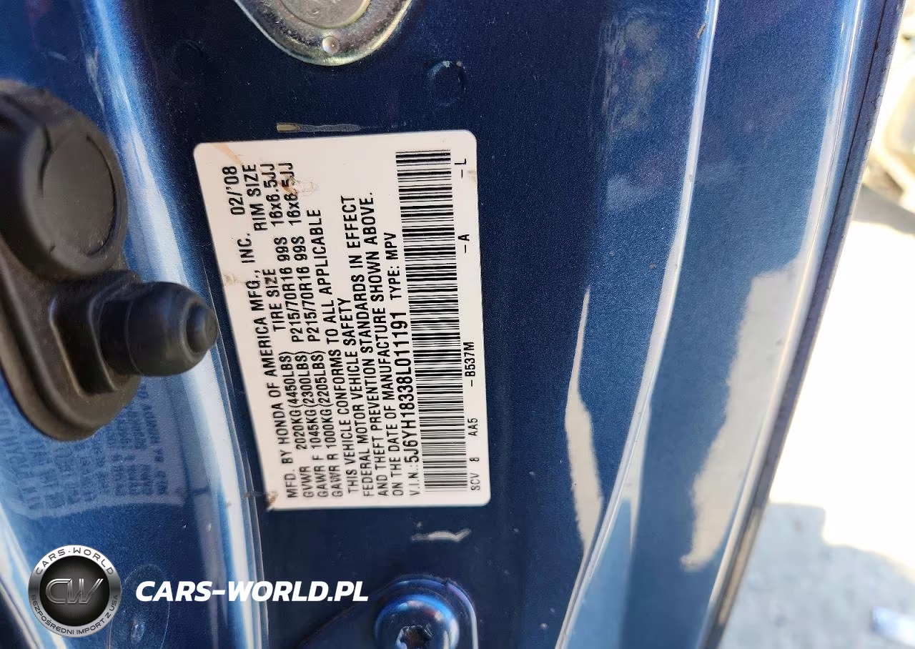 2008 Honda Element Lx VIN:5J6YH18338L011191 - 13