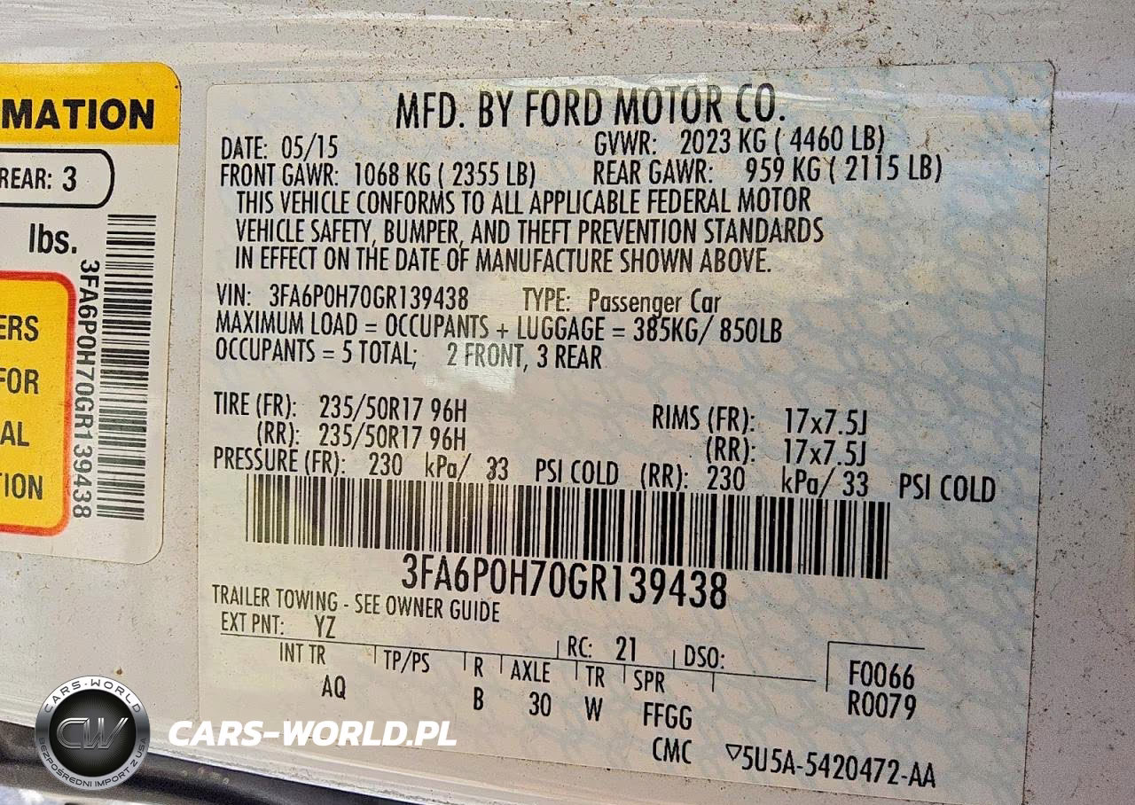 2016 Ford Fusion Se VIN:3FA6P0H70GR139438 - 12
