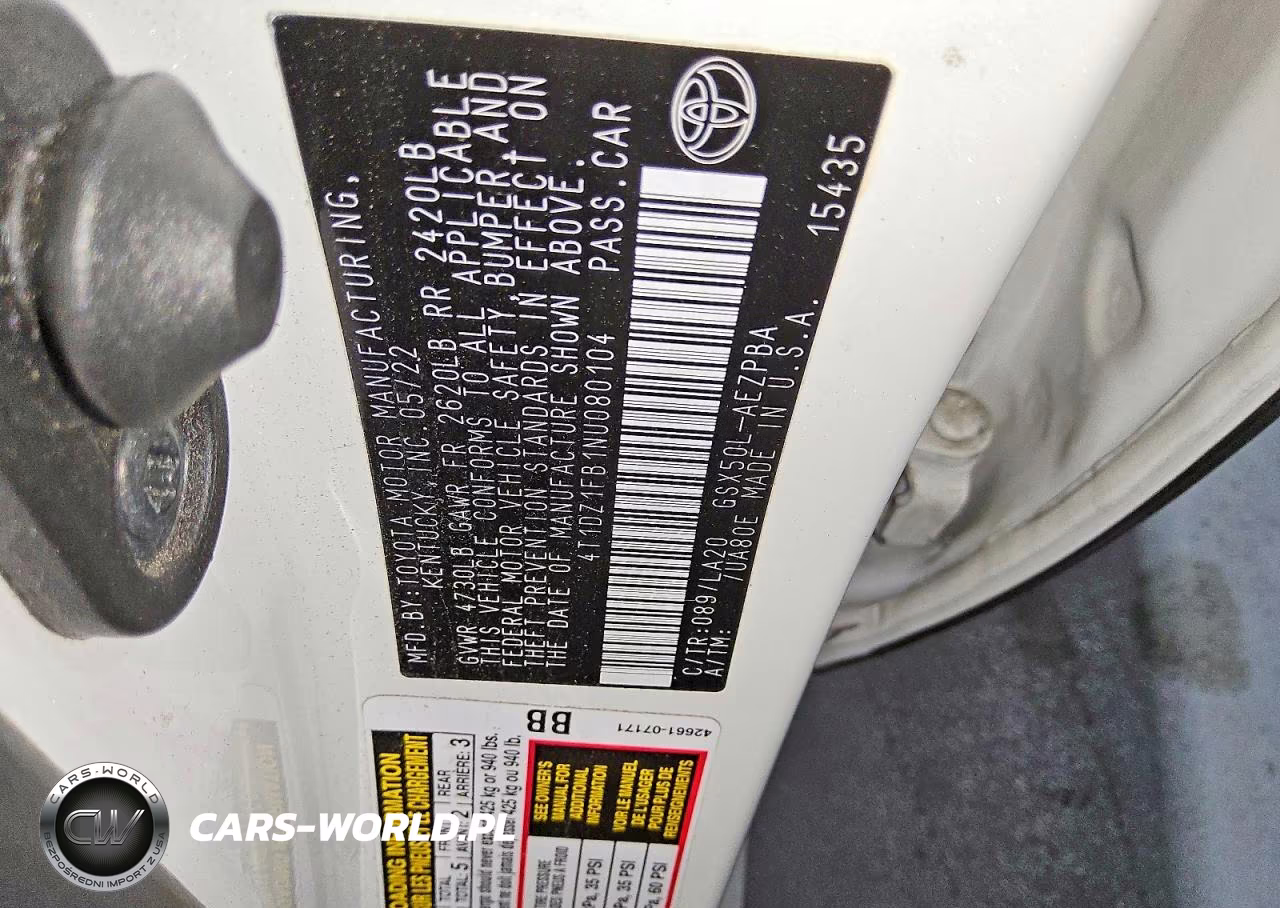 2022 Toyota Avalon Limited VIN:4T1DZ1FB1NU080104 - 12