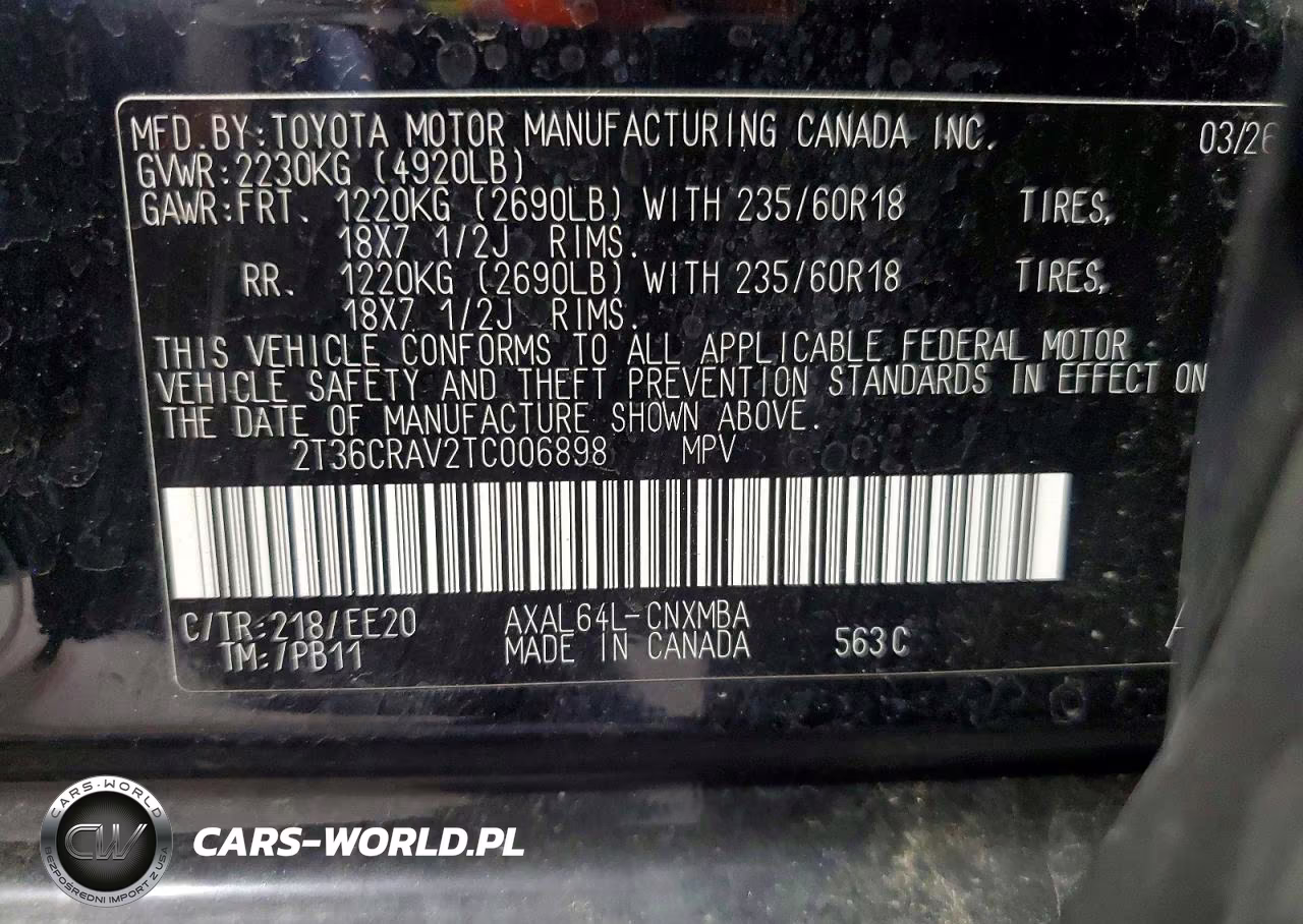 2026 Toyota Rav4 Xle Premium VIN:2T36CRAV2TC006898 - 14