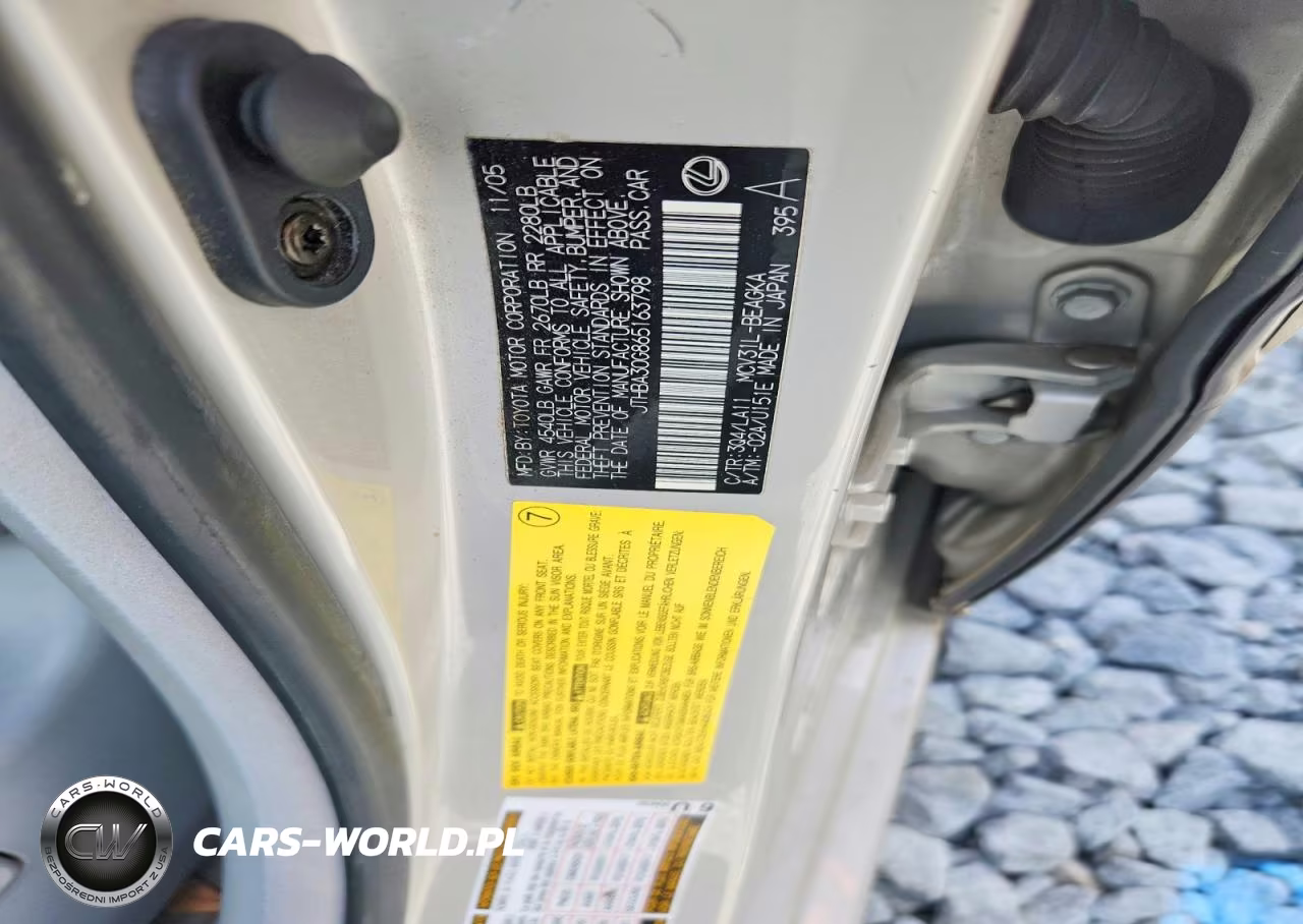 2006 Lexus Es 330 VIN:JTHBA30G865163798 - 12