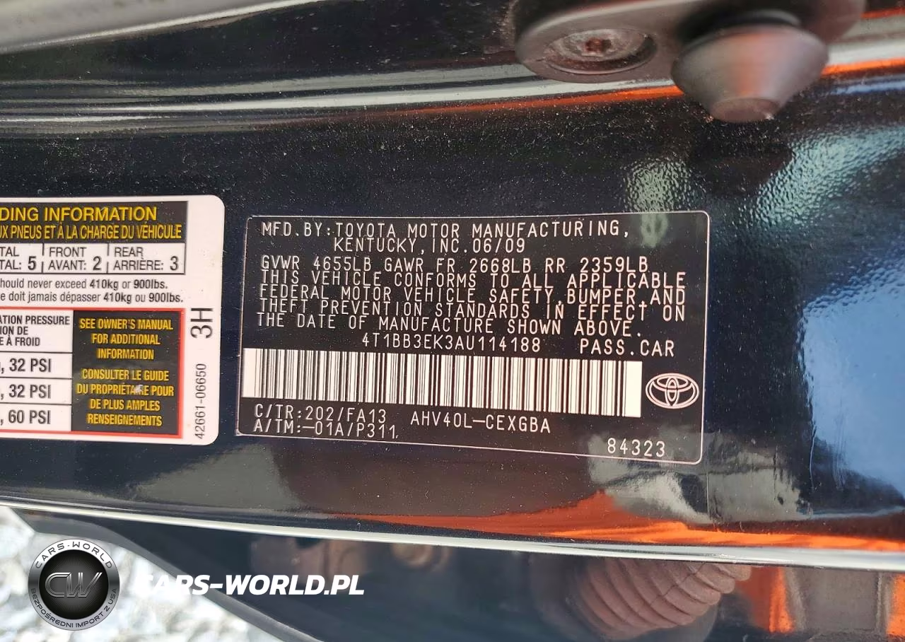 2010 Toyota Camry Hybrid VIN:4T1BB3EK3AU114188 - 12