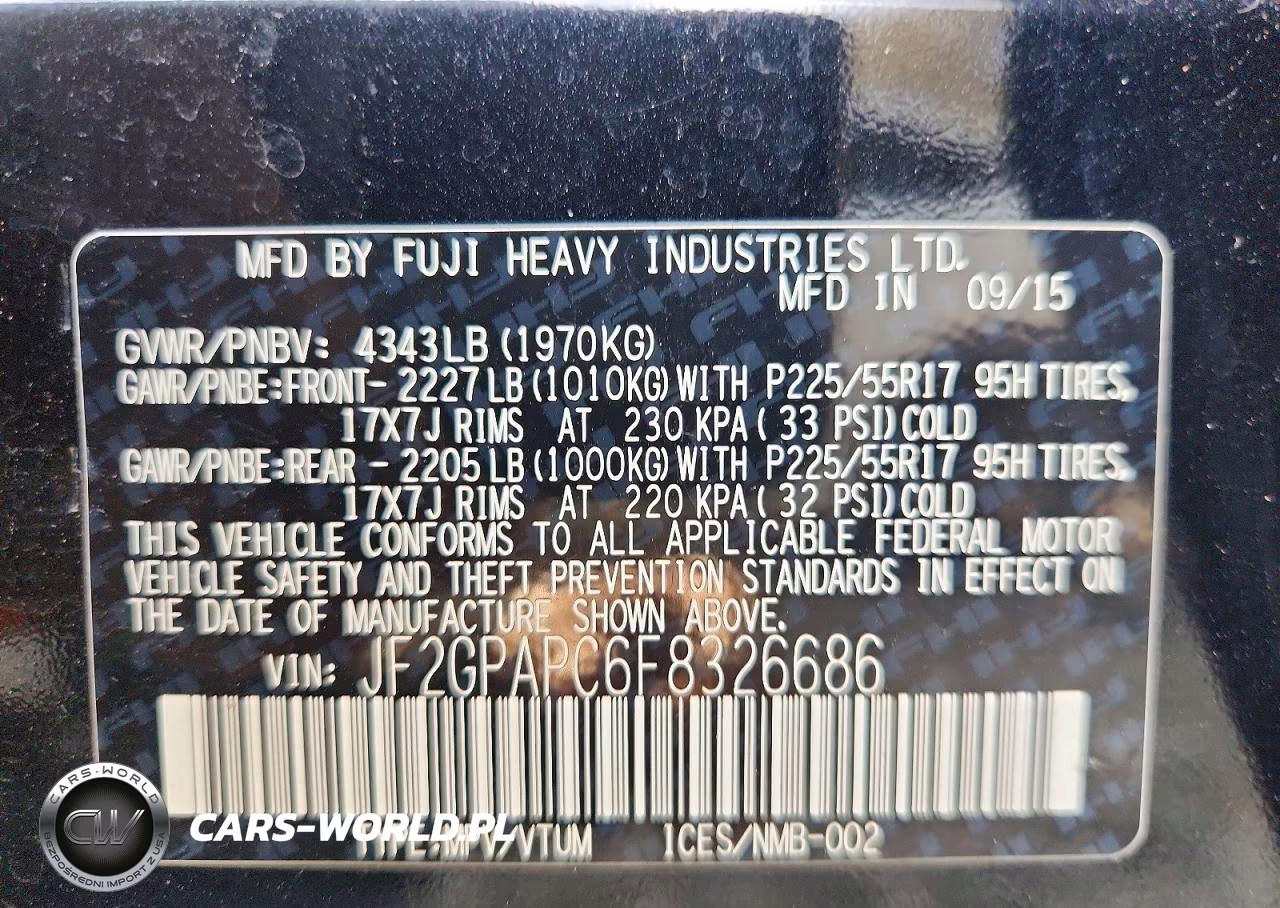 2015 Subaru Xv Crosstrek Hybrid VIN:JF2GPAPC6F8326686 - 12