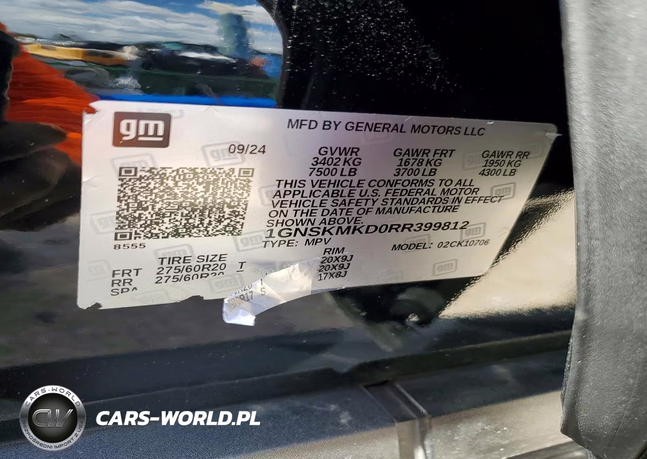 2024 Chevrolet Tahoe K1500 Ls VIN:1GNSKMKD0RR399812 - 13