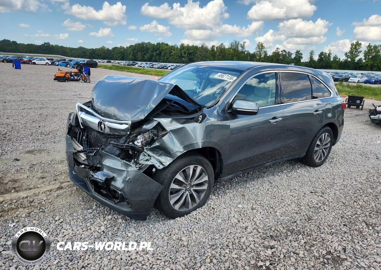 2014 Acura Mdx Technology VIN:5FRYD3H42EB013940 - 1