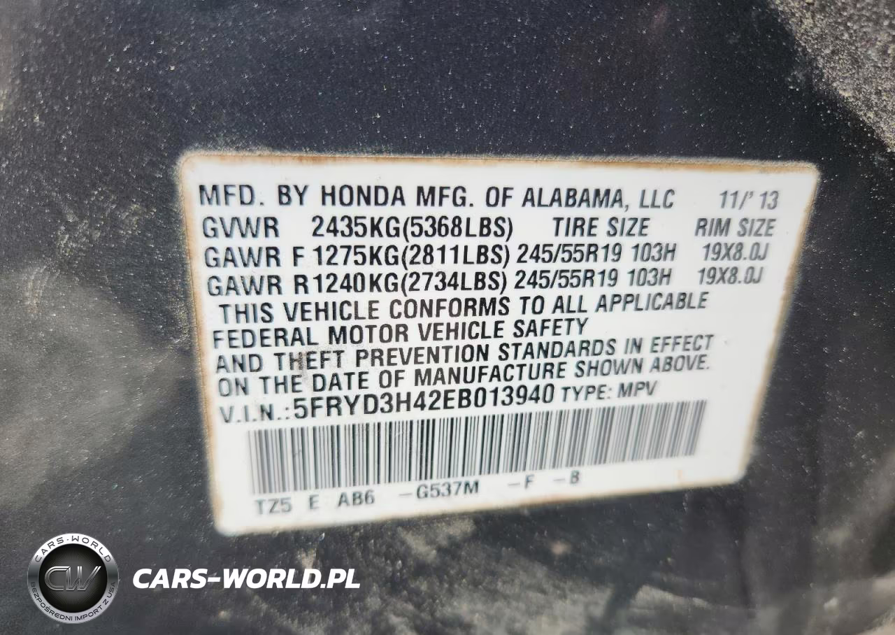 2014 Acura Mdx Technology VIN:5FRYD3H42EB013940 - 13