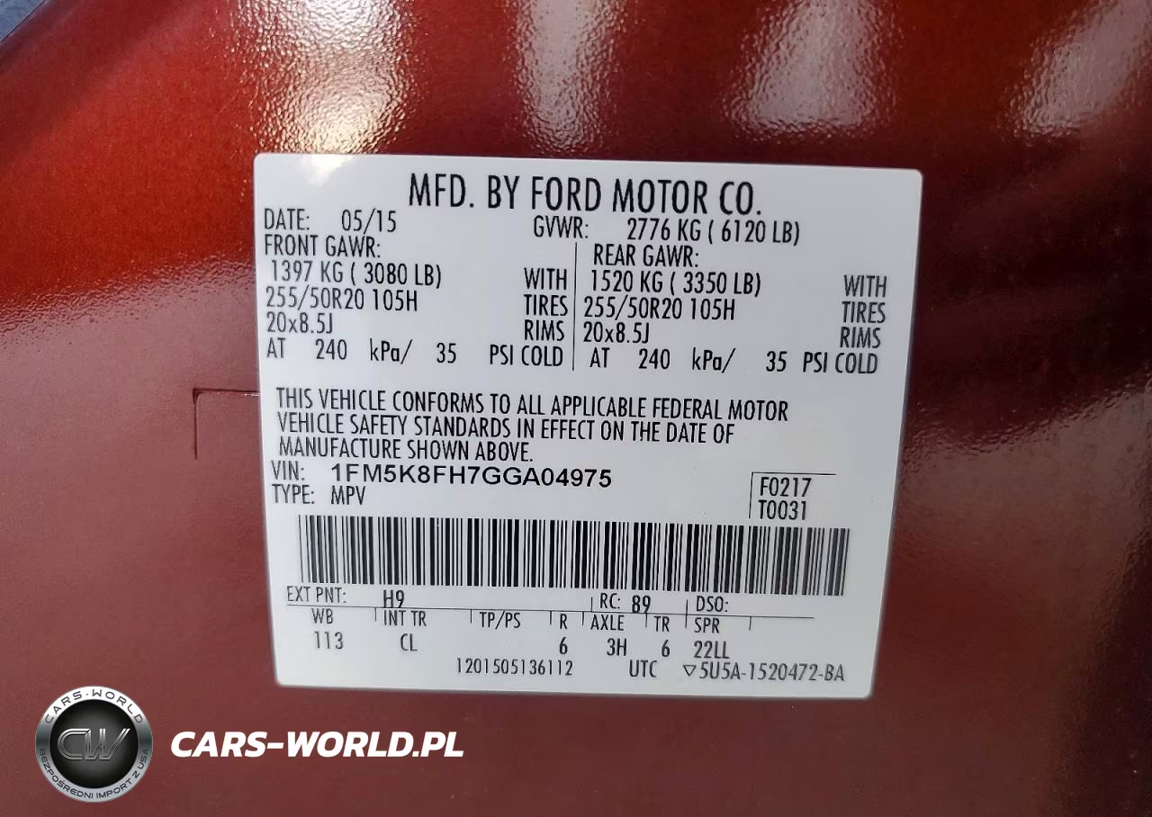 2016 Ford Explorer Limited VIN:1FM5K8FH7GGA04975 - 13
