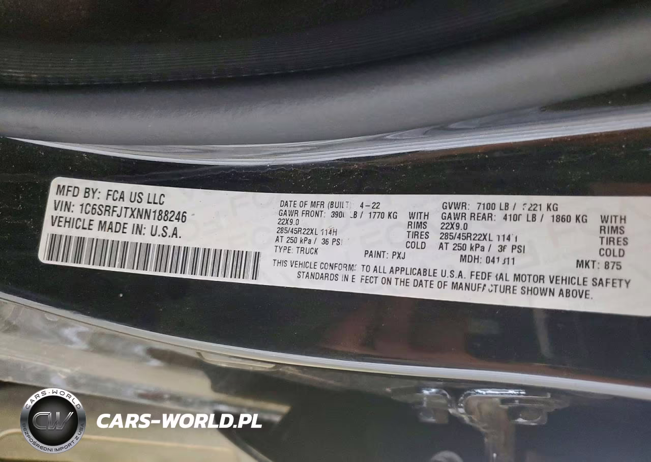 2022 Ram 1500 Laramie VIN:1C6SRFJTXNN188246 - 12
