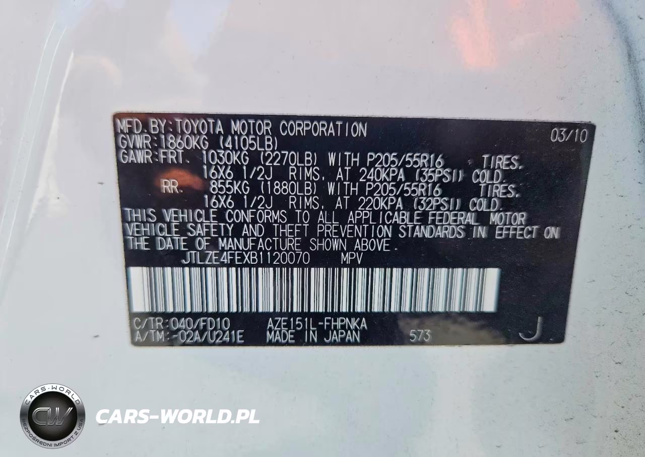 2011 Scion Xb Base VIN:JTLZE4FEXB1120070 - 13