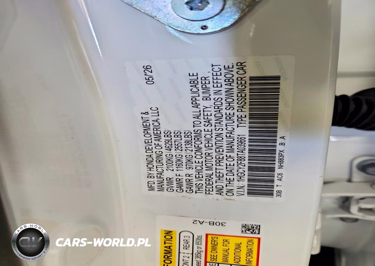 2026 Honda Accord Touring Hybrid VIN:1HGCY2F88TA039661 - 12