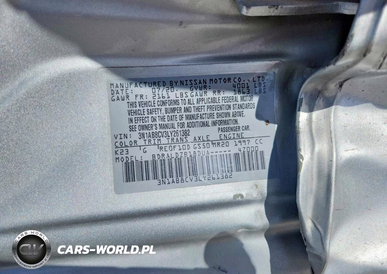 2020 Nissan Sentra Sv VIN:3N1AB8CV3LY261382 - 12