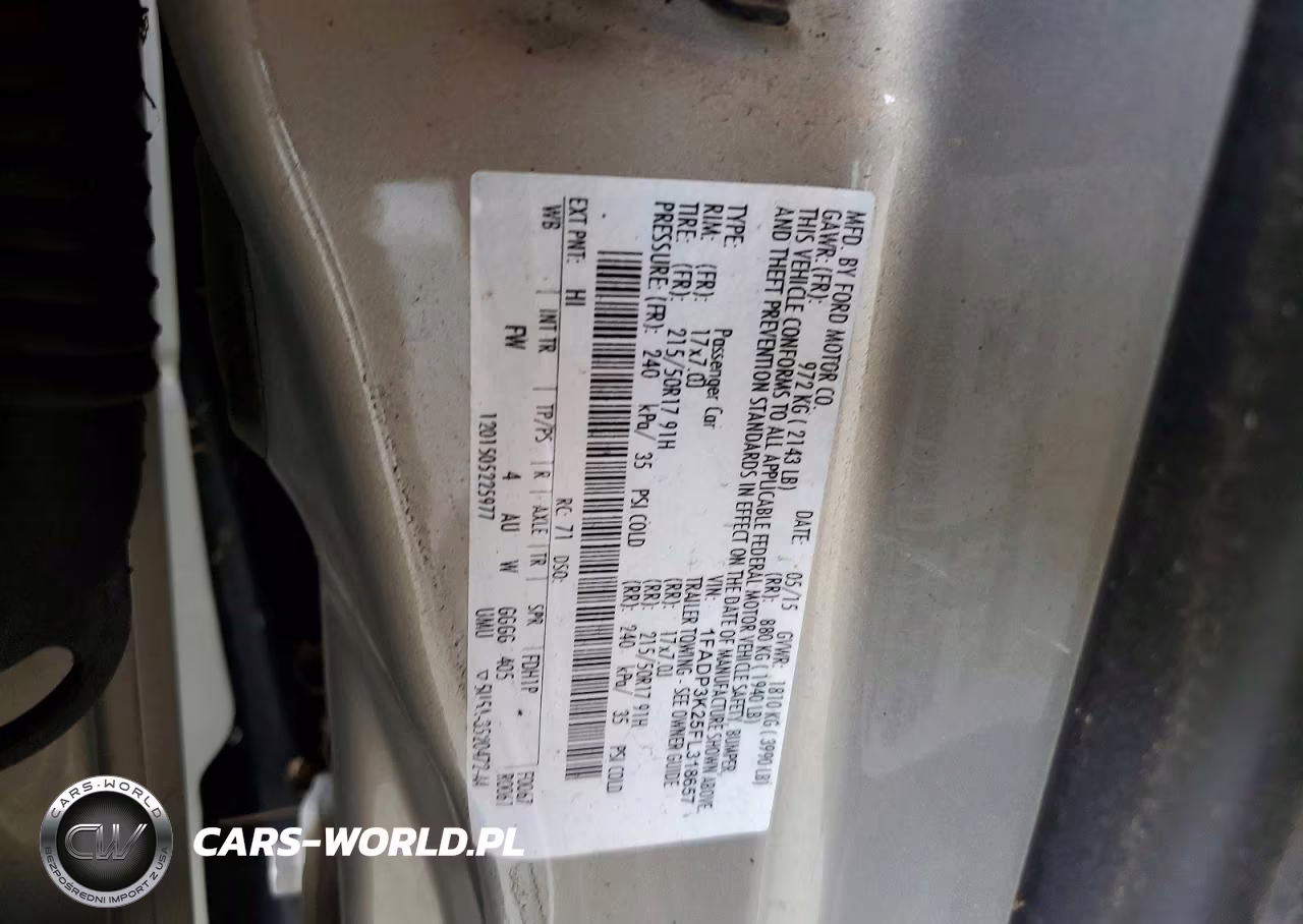 2015 Ford Focus Se VIN:1FADP3K25FL318657 - 12