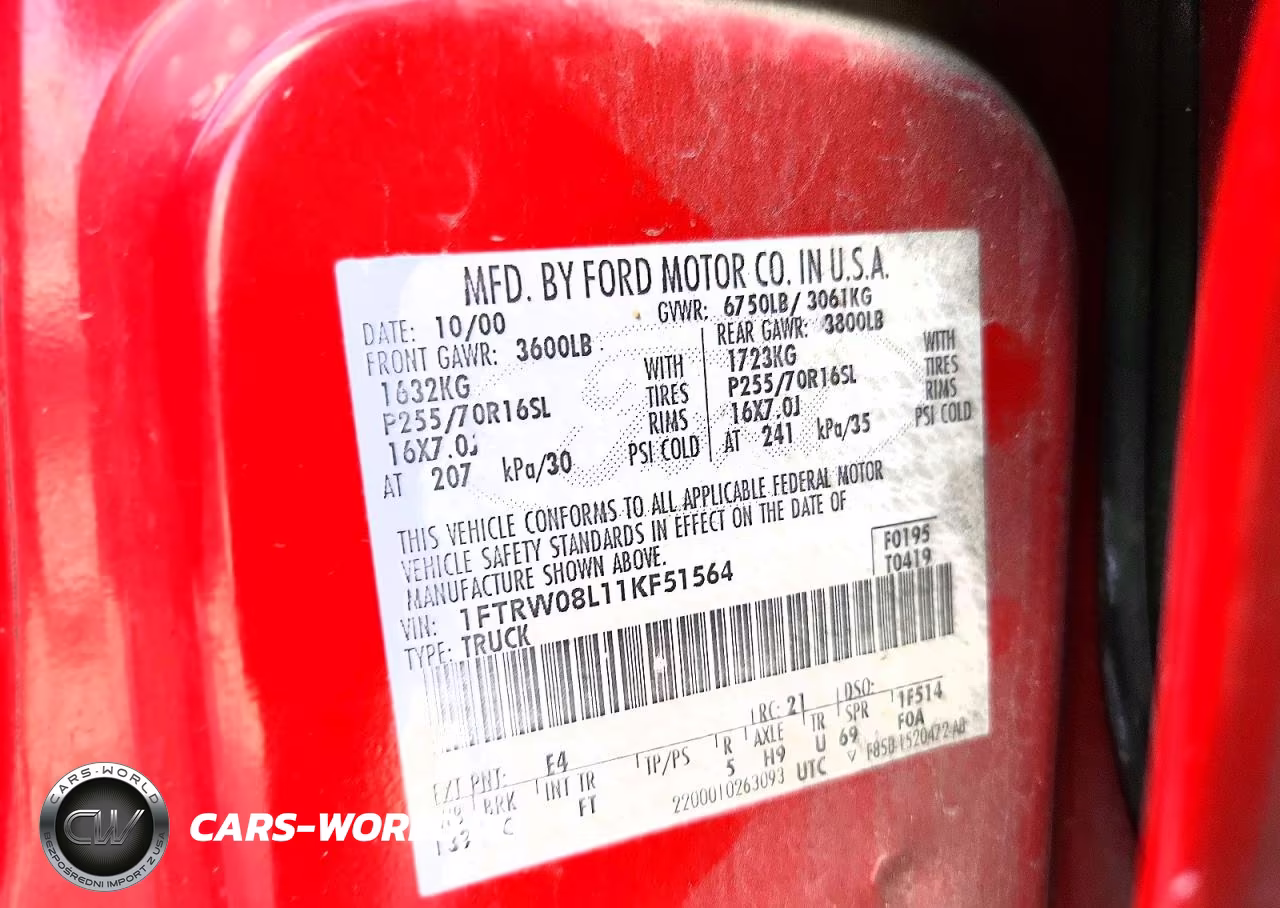 2001 Ford F150 Supercrew VIN:1FTRW08L11KF51564 - 13