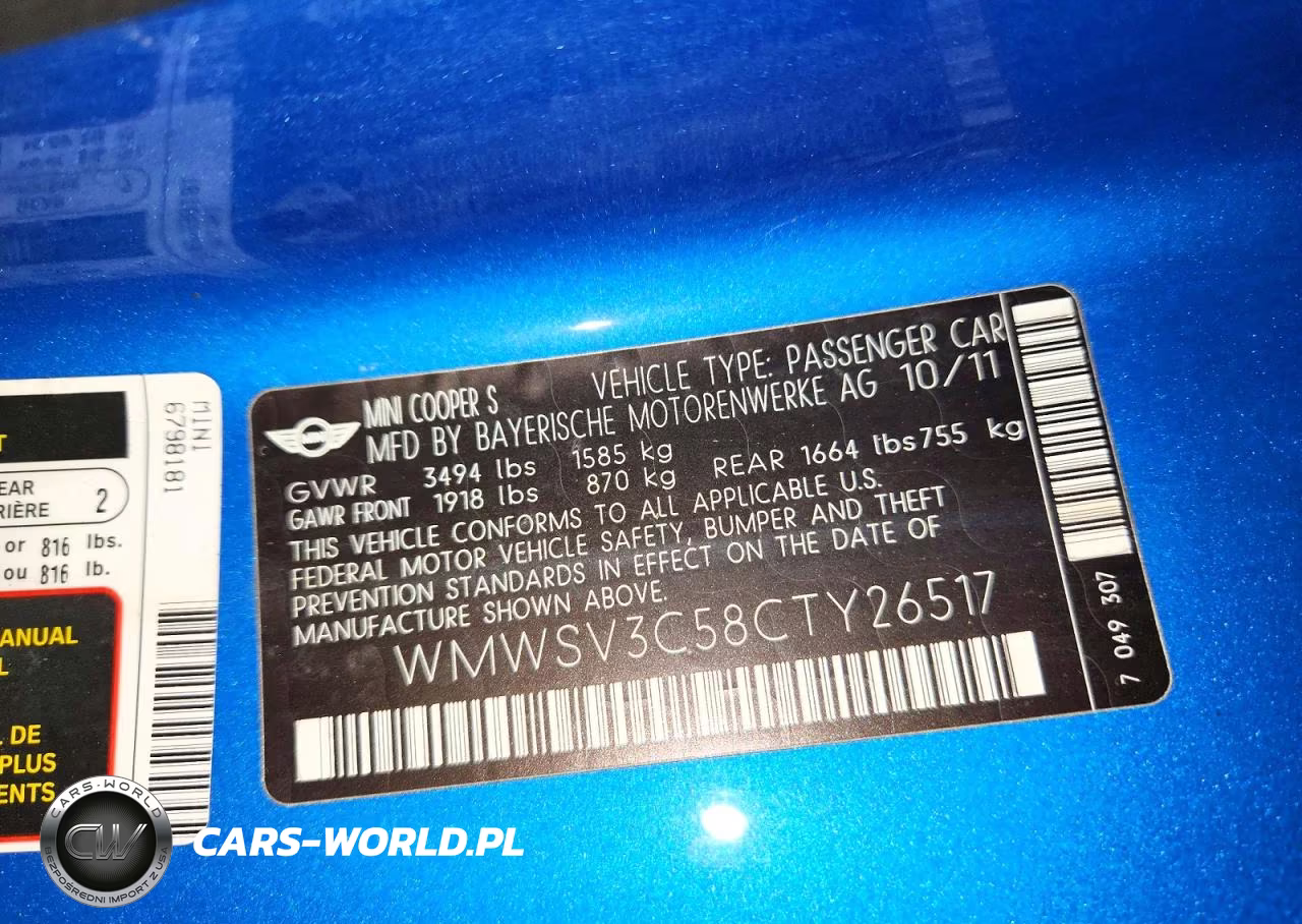 2012 Mini Cooper S VIN:WMWSV3C58CTY26517 - 13