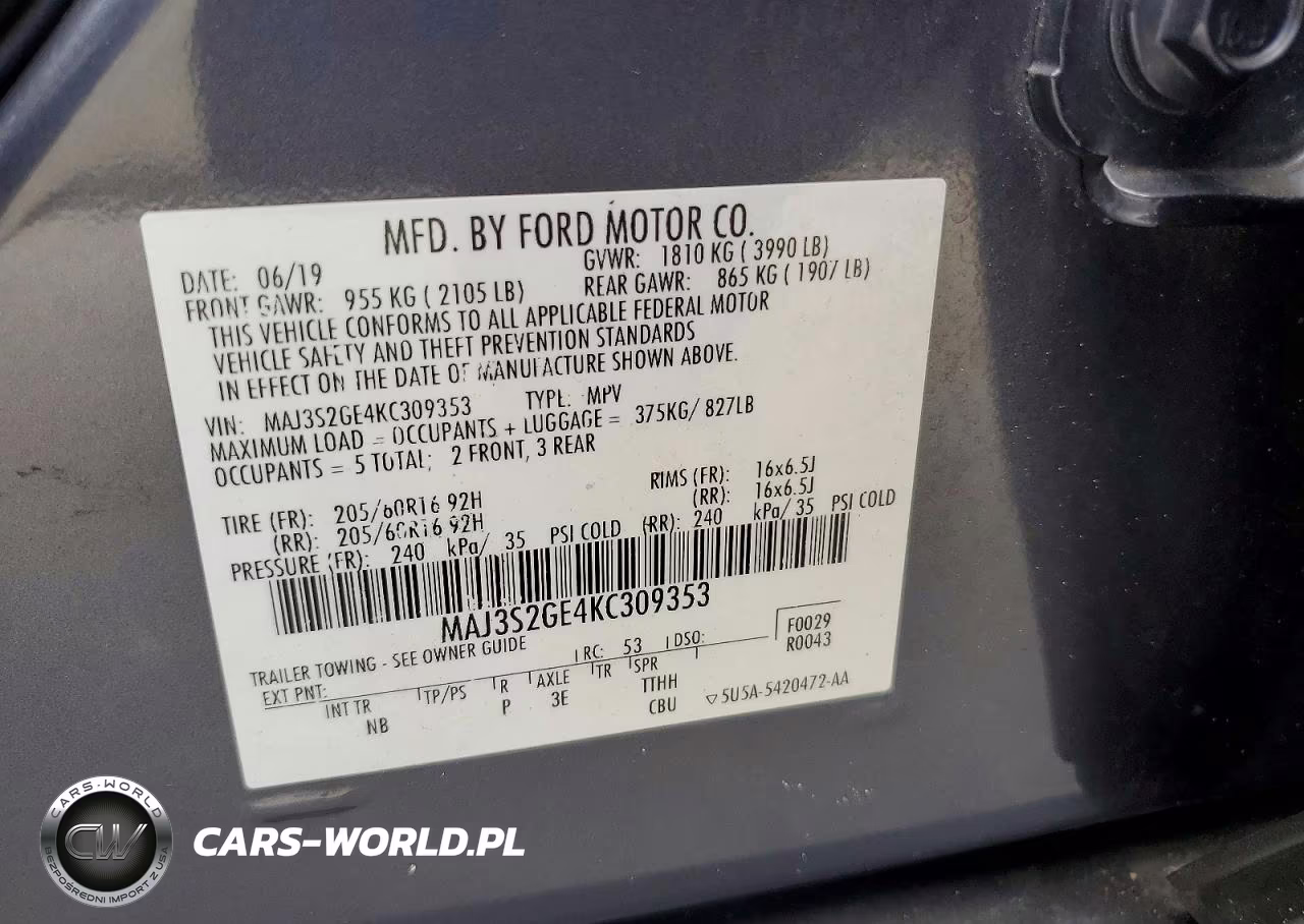 2019 Ford Ecosport Se VIN:MAJ3S2GE4KC309353 - 13