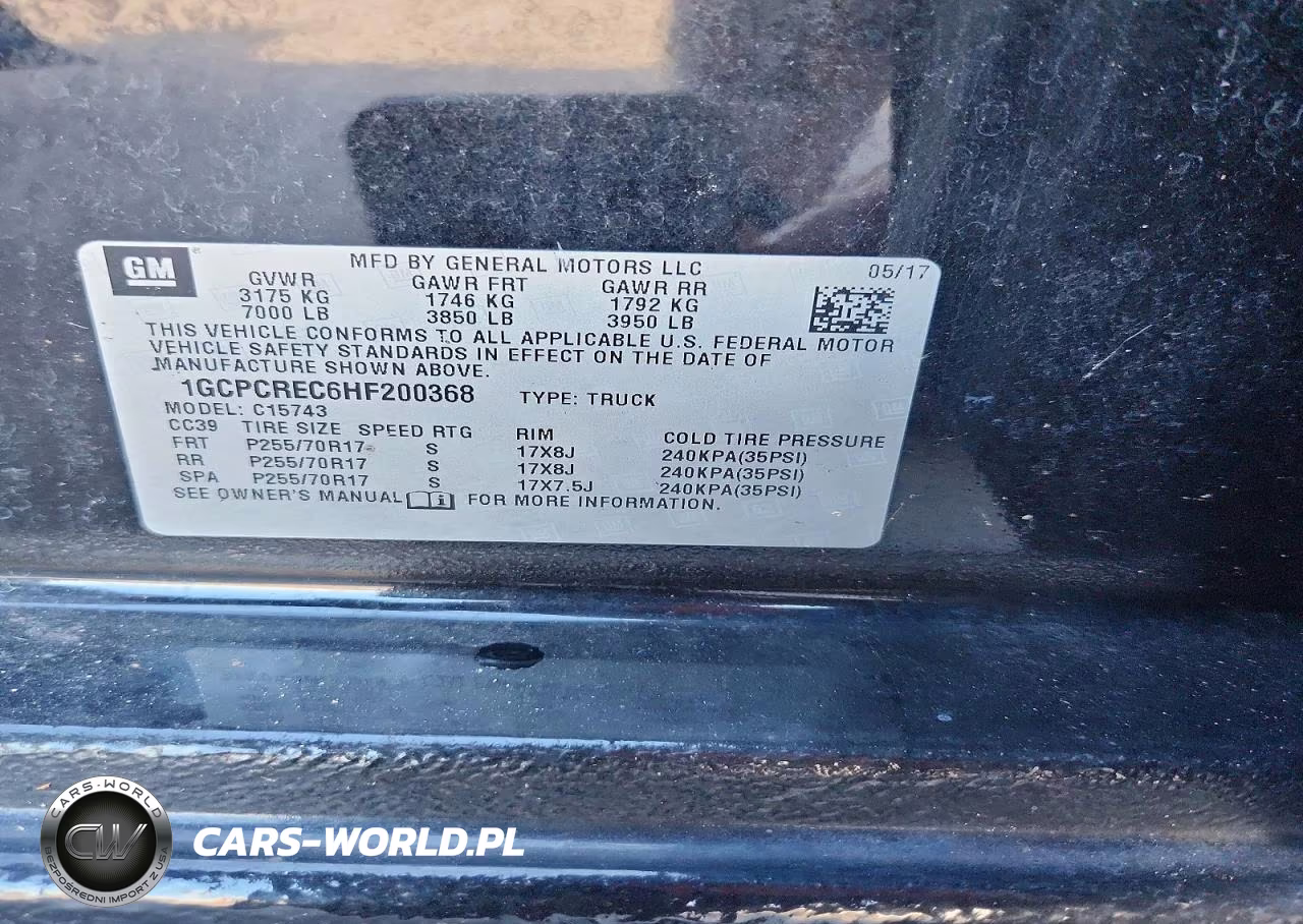 2017 Chevrolet Silverado C1500 Lt VIN:1GCPCREC6HF200368 - 12