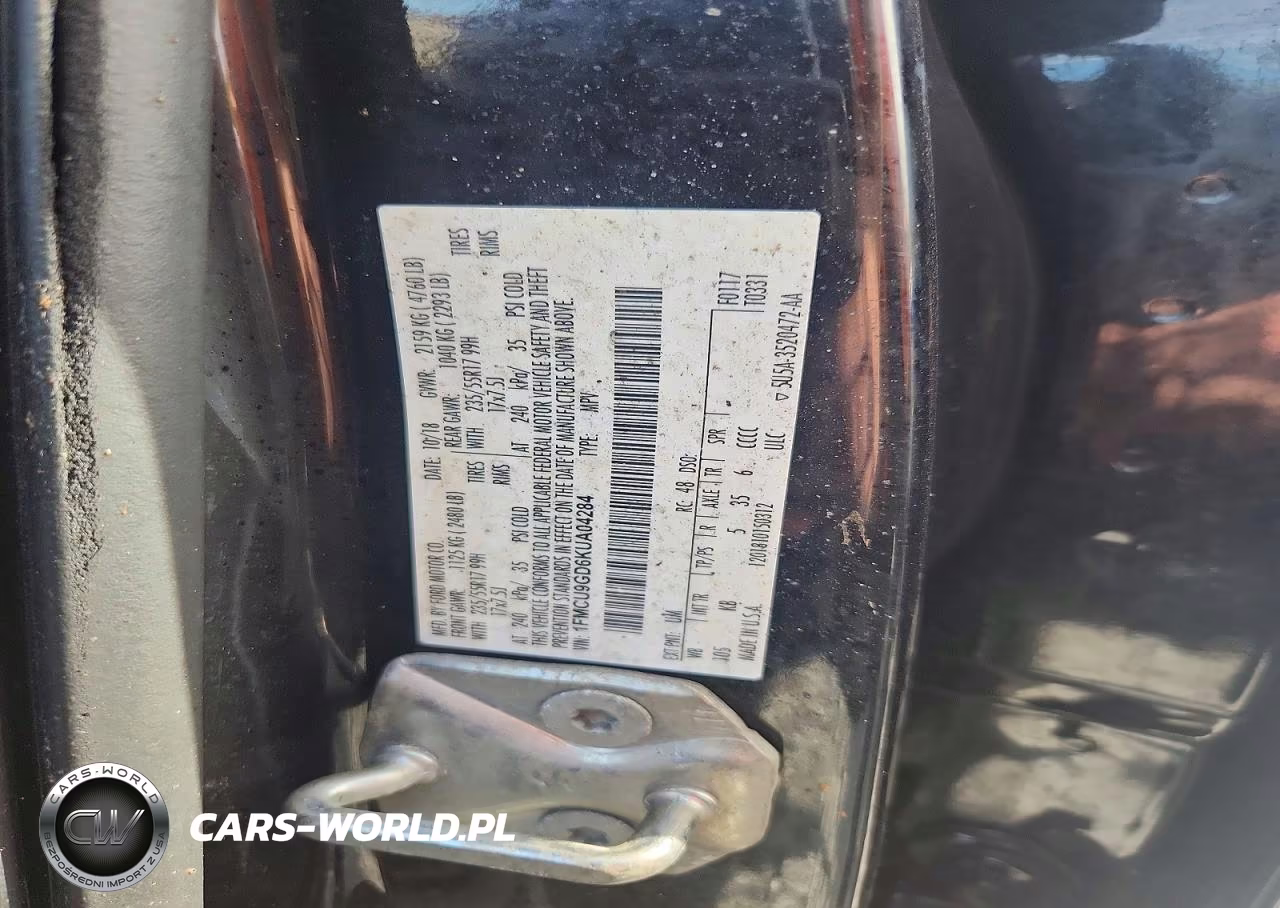 2019 Ford Escape Se VIN:1FMCU9GD6KUA04284 - 13