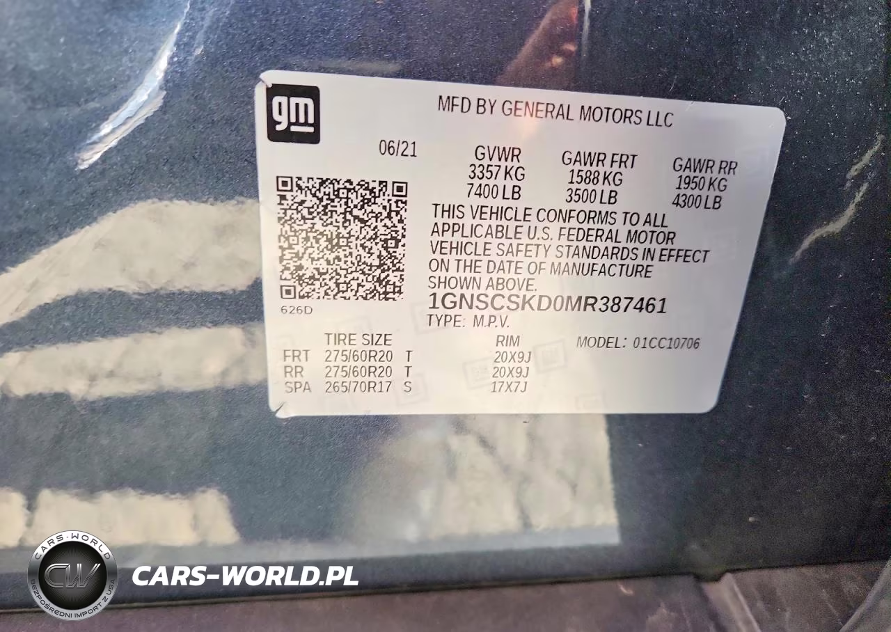 2021 Chevrolet Tahoe C1500 Premier VIN:1GNSCSKD0MR387461 - 13