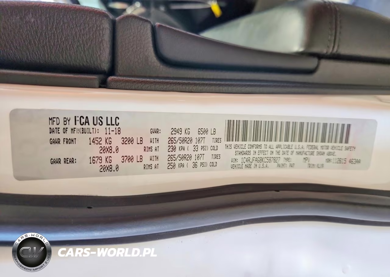 2019 Jeep Grand Cherokee Laredo VIN:1C4RJFAG8KC587827 - 13