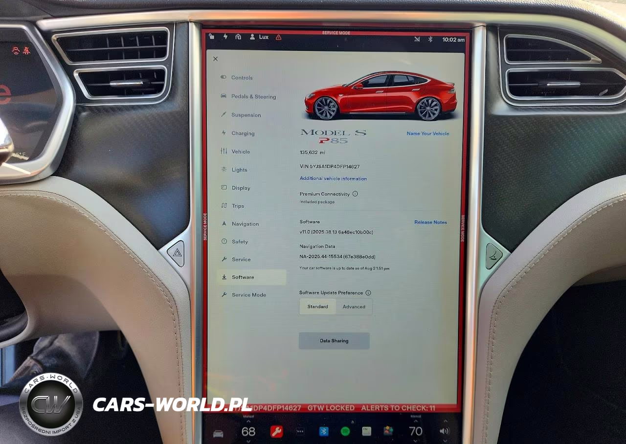 2013 Tesla Model S VIN:5YJSA1DP4DFP14627 - 9