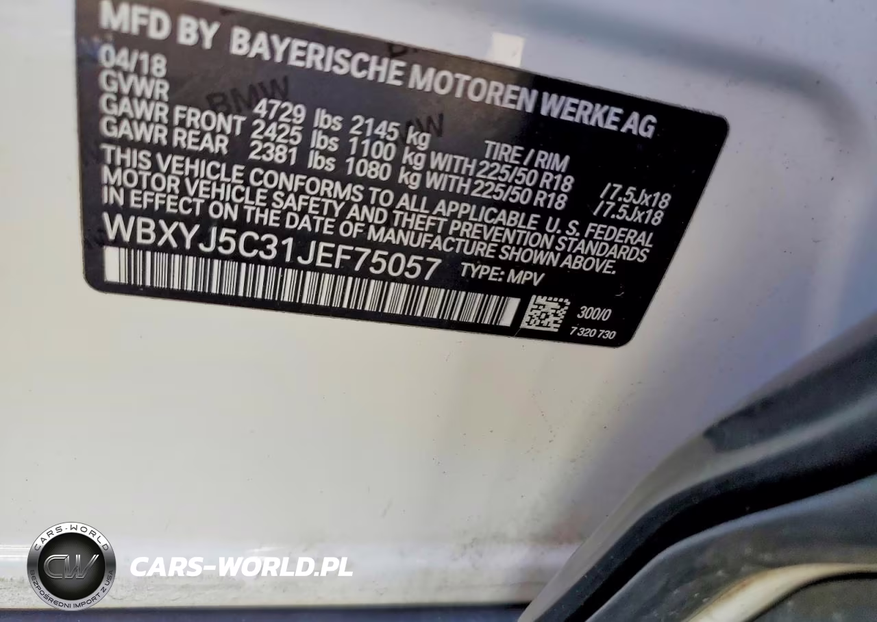 2018 BMW X2 xDrive28I VIN:WBXYJ5C31JEF75057 - 12