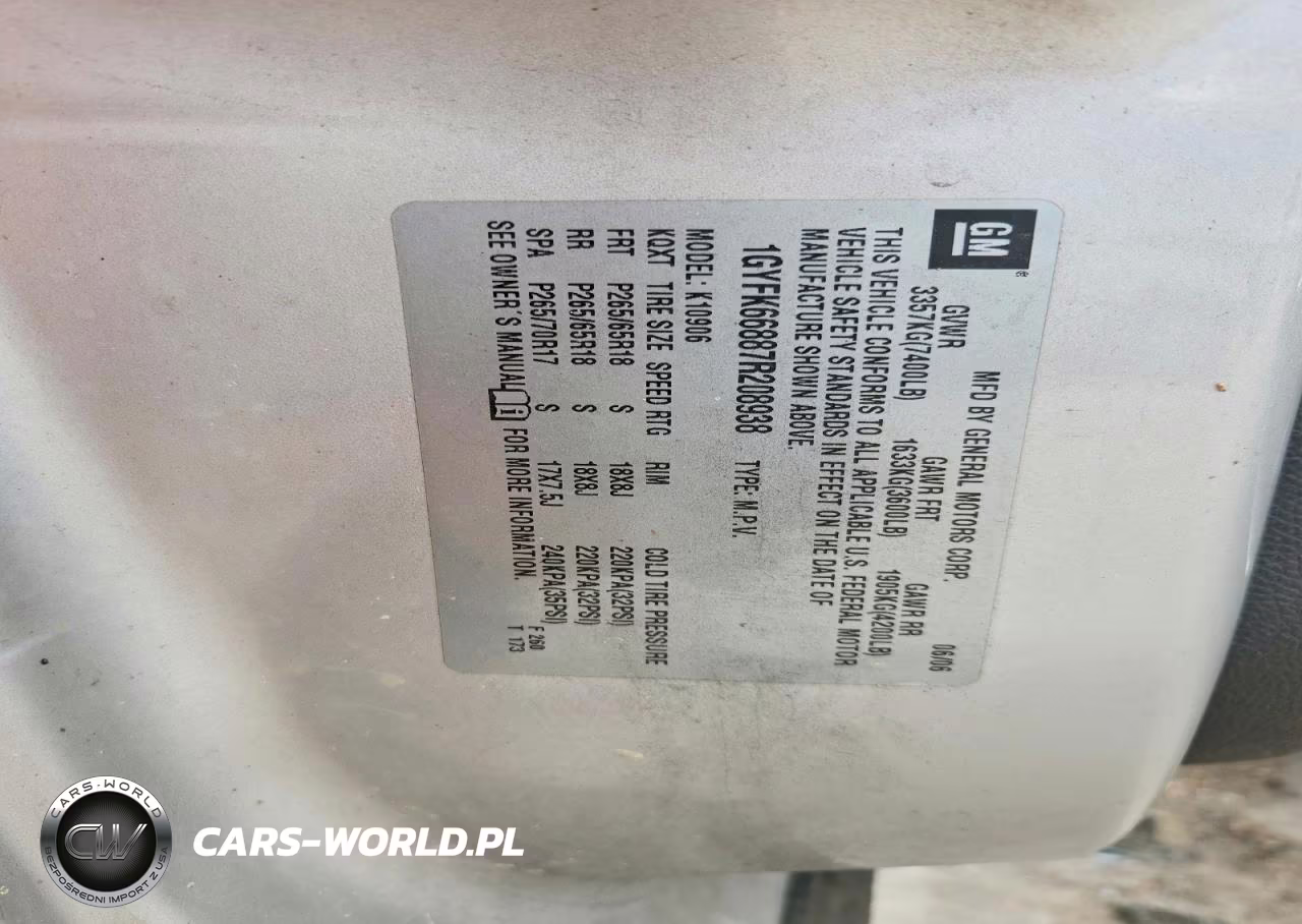 2007 Cadillac Escalade Esv VIN:1GYFK66887R208938 - 13