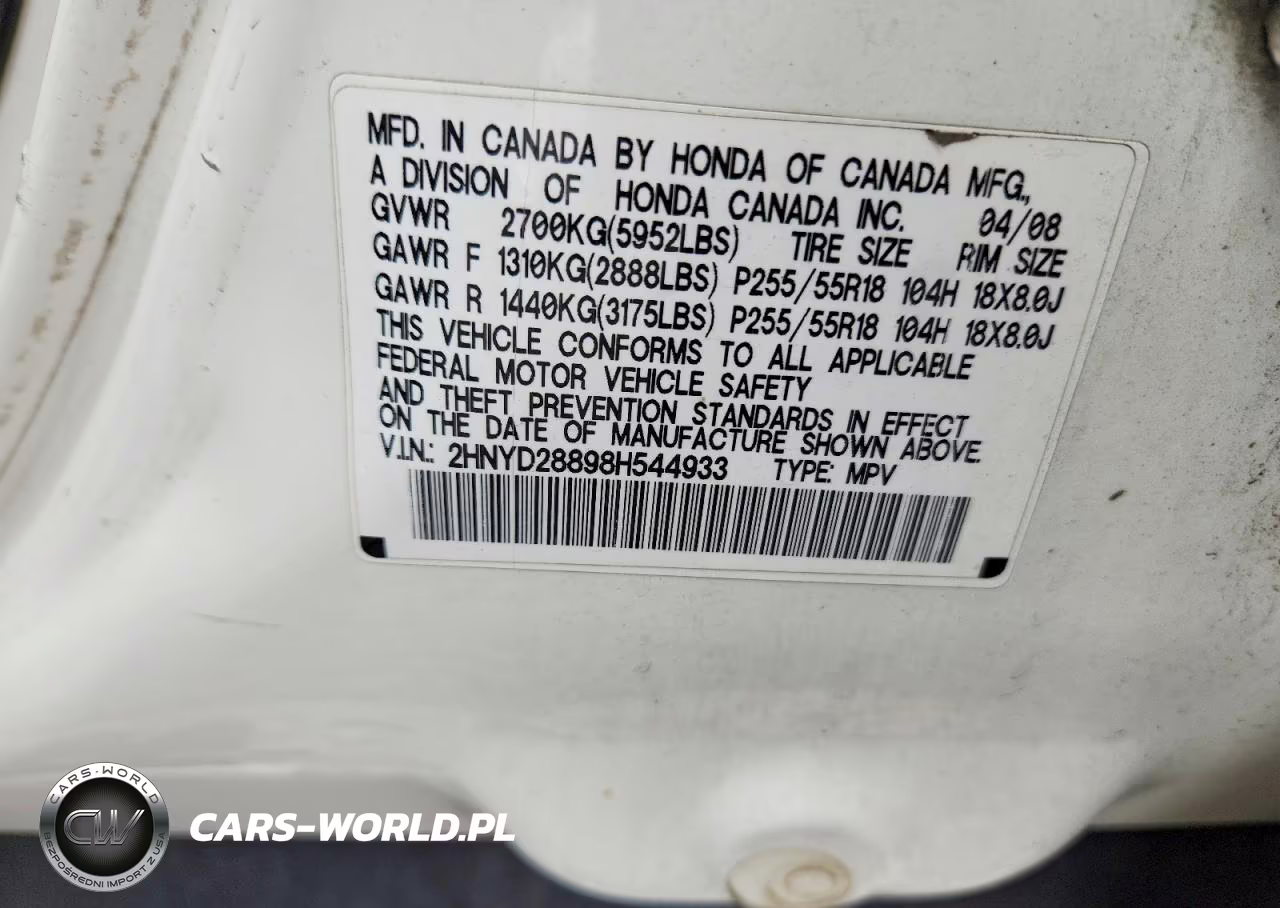 2008 Acura Mdx Sport VIN:2HNYD28898H544933 - 13