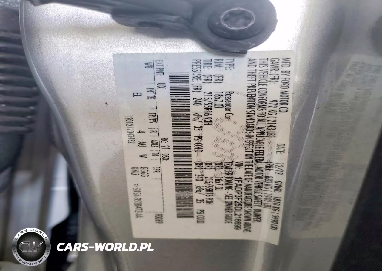 2013 Ford Focus Se VIN:1FADP3F25DL216699 - 12