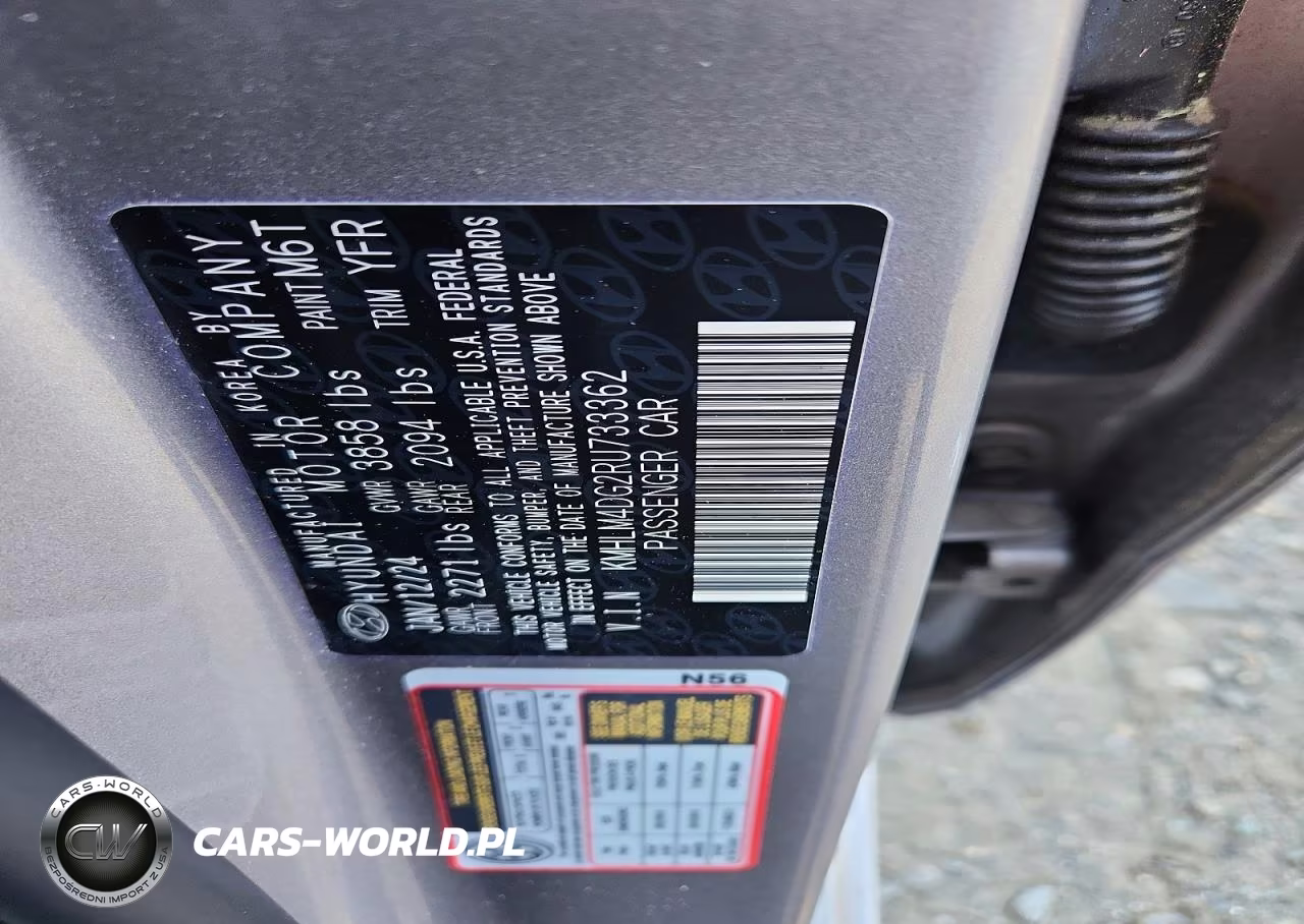 2024 Hyundai Elantra Sel VIN:KMHLM4DG2RU733362 - 12