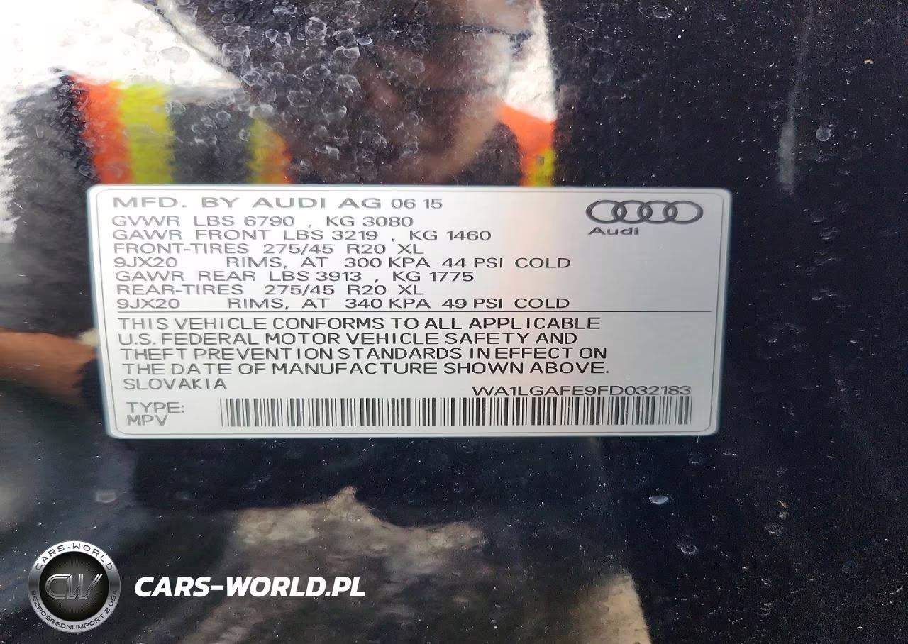 2015 Audi Q7 Premium Plus VIN:WA1LGAFE9FD032183 - 14
