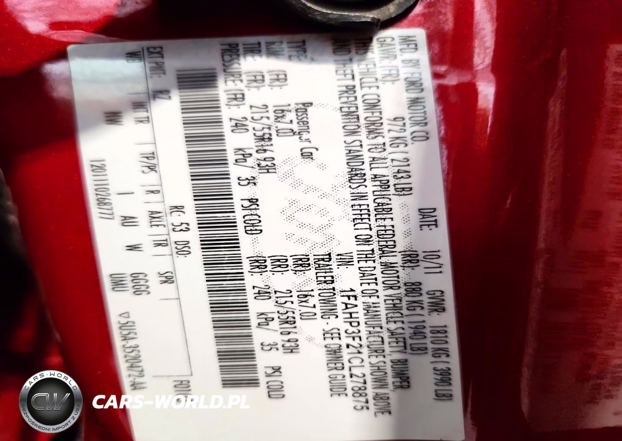 2012 Ford Focus Se VIN:1FAHP3F21CL278875 - 12