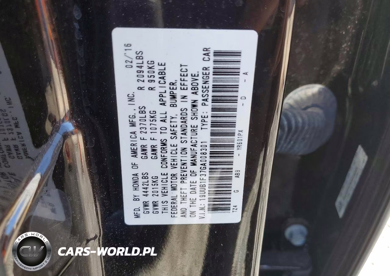 2016 Acura Tlx VIN:19UUB1F37GA008301 - 12