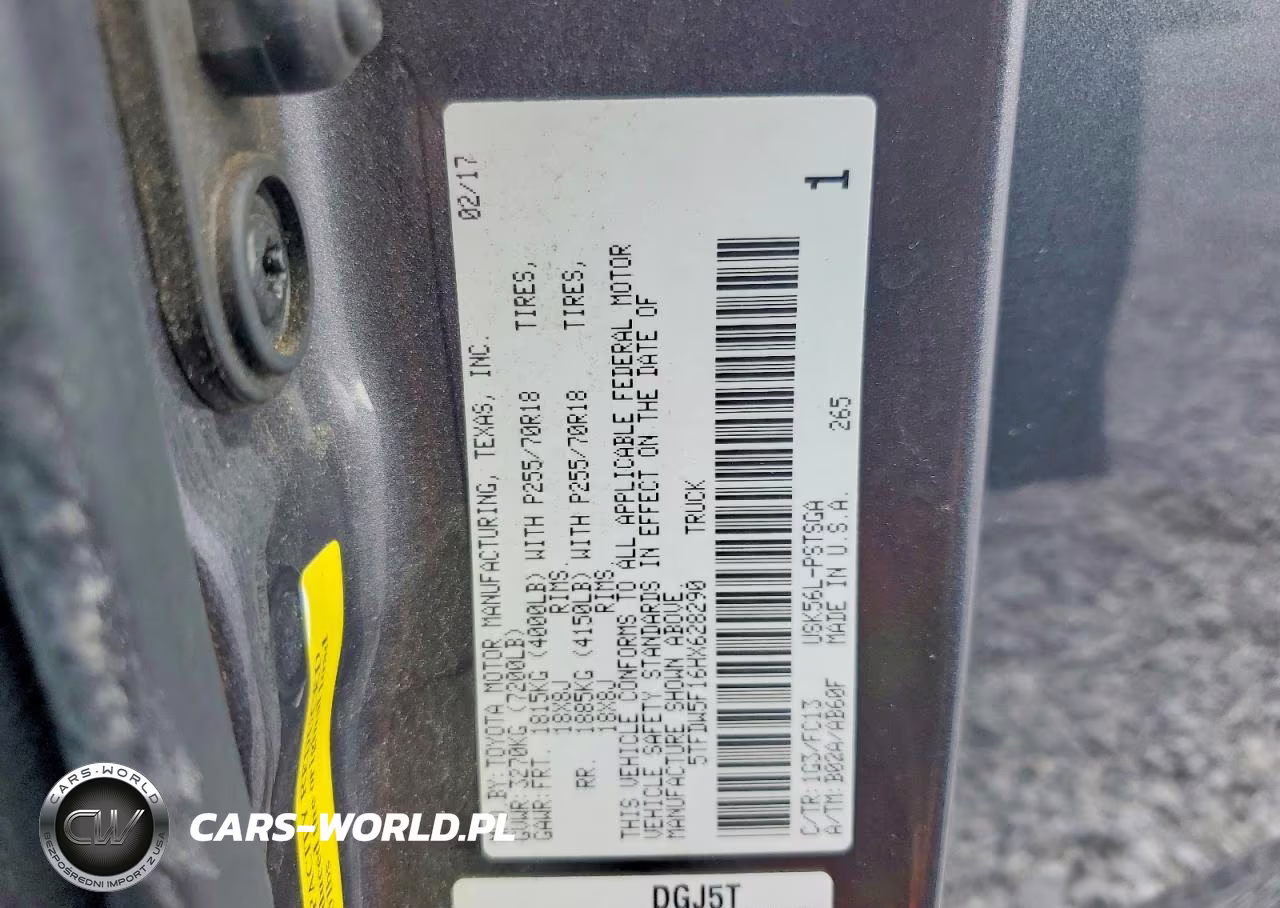 2017 Toyota Tundra Sr5 VIN:5TFDW5F16HX628290 - 12