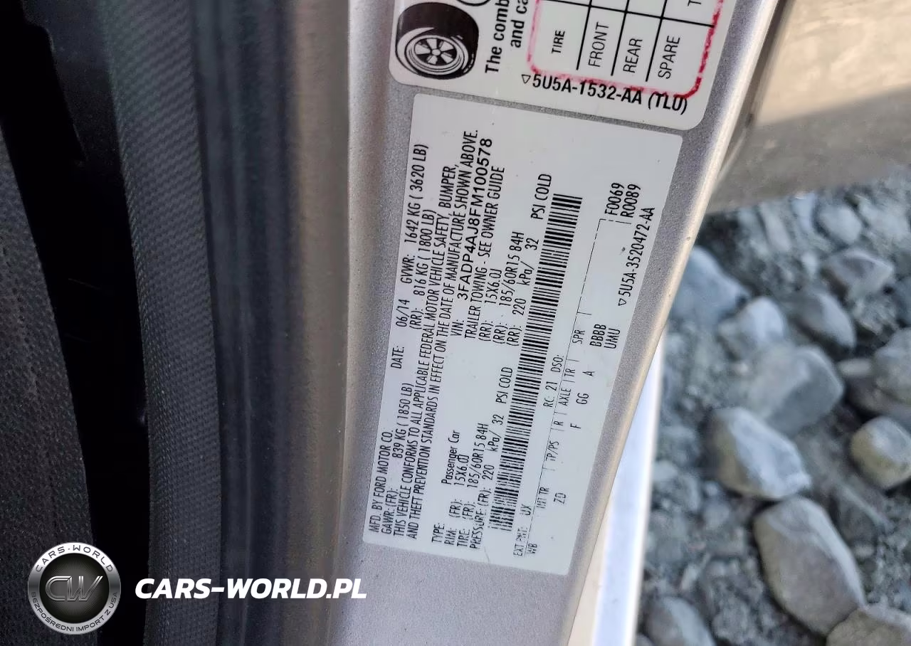 2015 Ford Fiesta S VIN:3FADP4AJ8FM100578 - 13