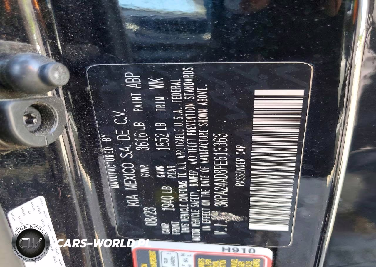 2023 Kia Rio S VIN:3KPA24AD8PE613363 - 12