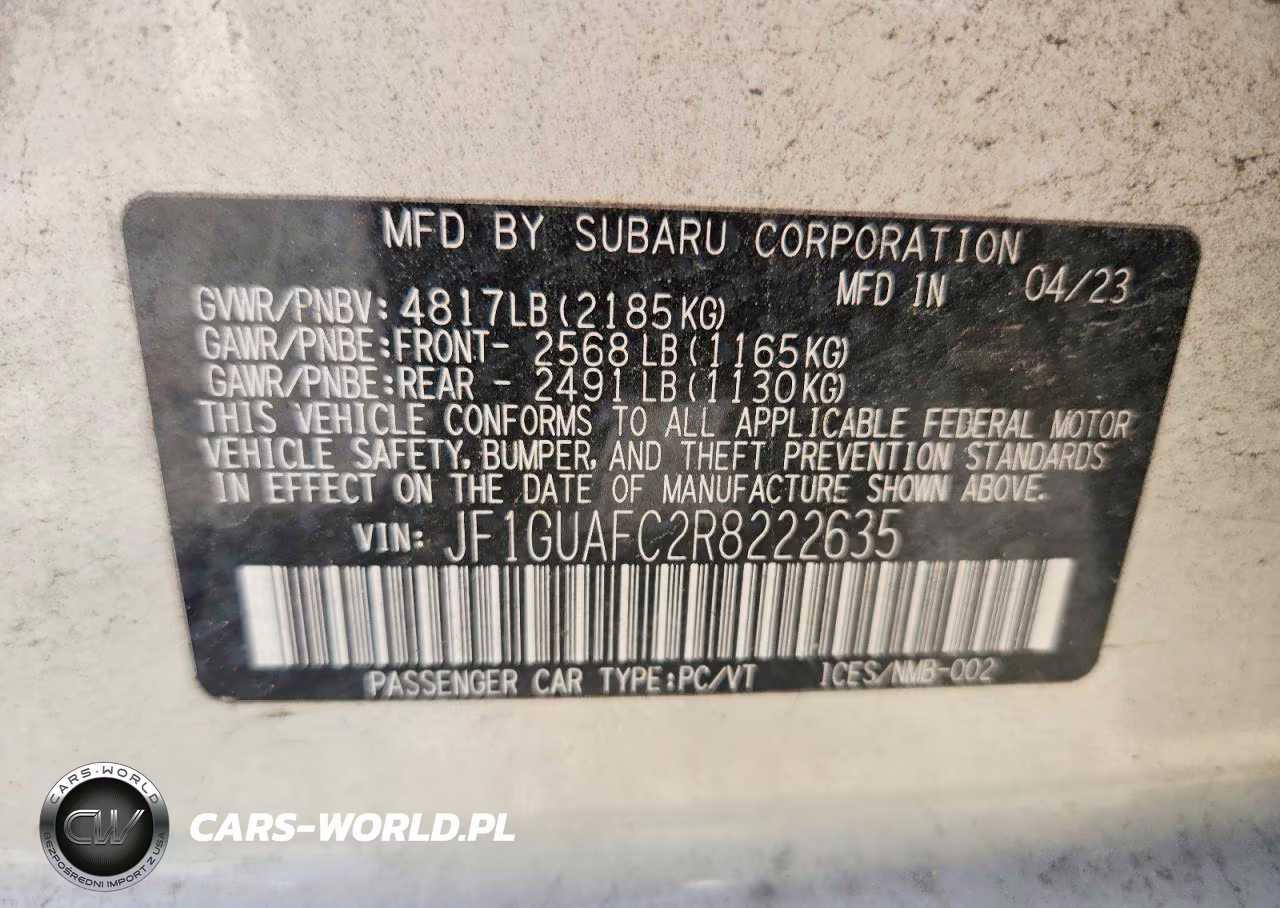 2024 Subaru Impreza Sport VIN:JF1GUAFC2R8222635 - 12