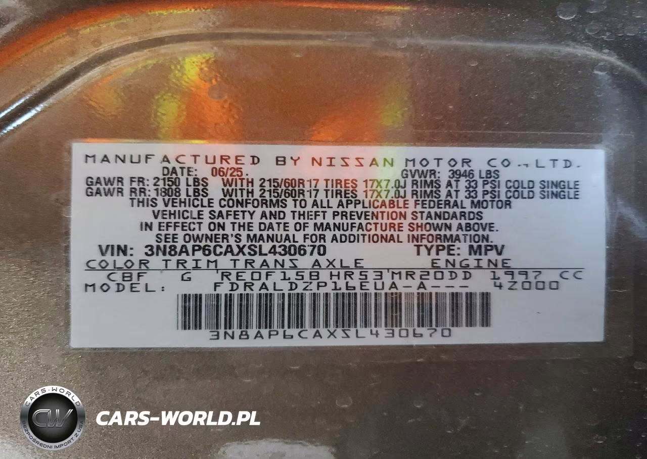 2025 Nissan Kicks Sv VIN:3N8AP6CAXSL430670 - 12