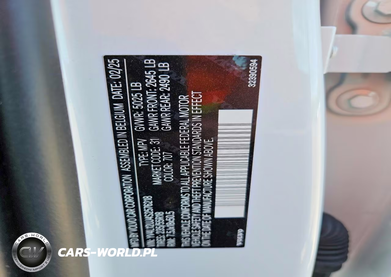 2025 Volvo Xc40 Core VIN:YV4L12UJ4S2576218 - 14